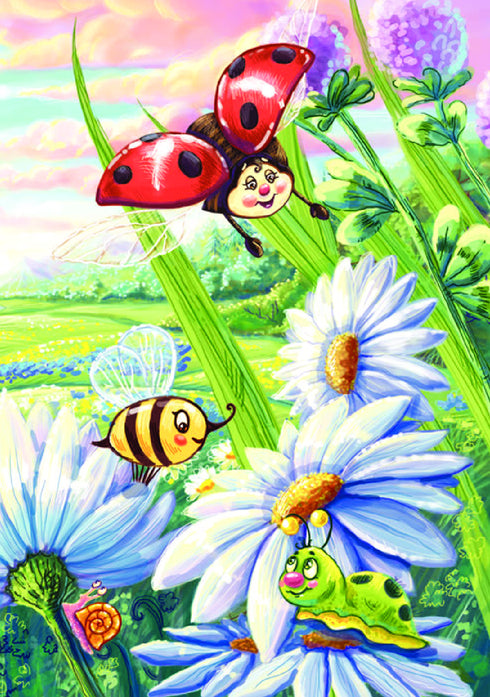 Bumblebee and little spider