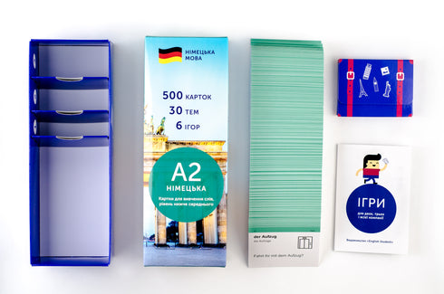 Fiszki słownictwa, poziom średniozaawansowany niższy. Niemiecki A2