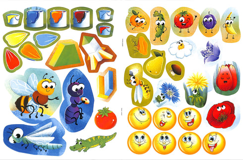 Czytanie z naklejkami. Kolorowe historie