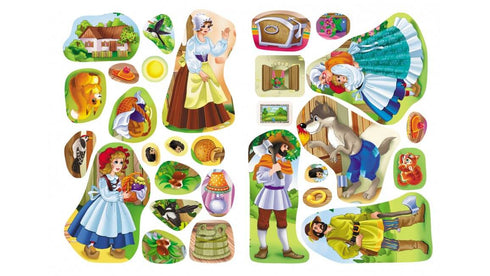 Bajki z naklejkami. Czerwony Kapturek