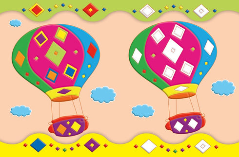 Rozwojowe naklejki dla maluchów. Lokomotywa