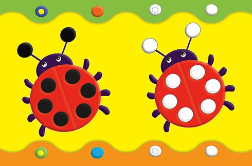 Rozwojowe naklejki dla maluchów. Motyl